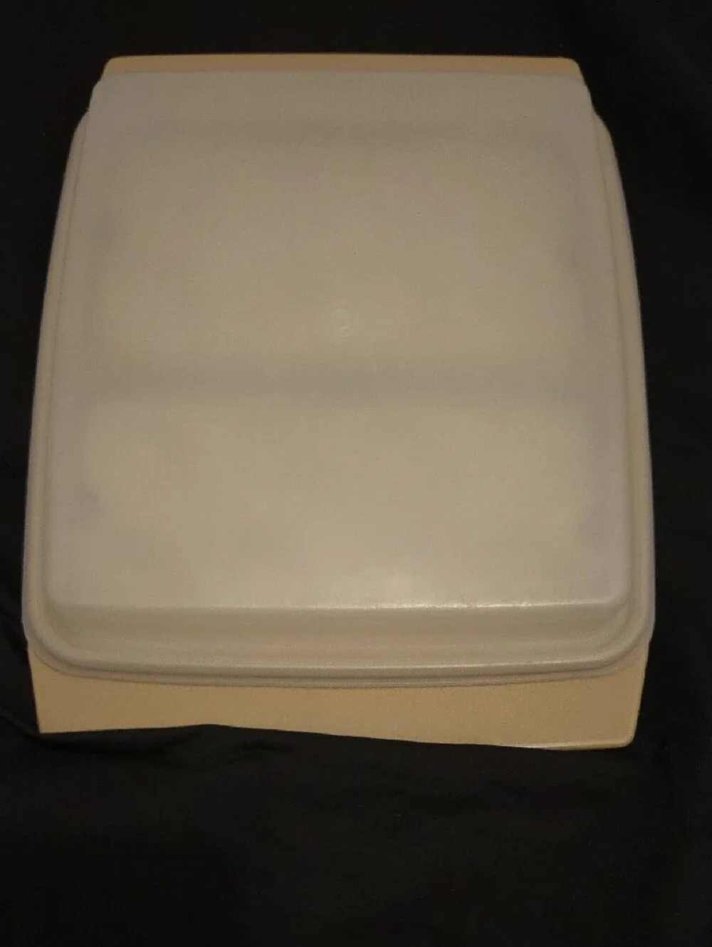 Tupperware  Egg Carrier in Cream and White
